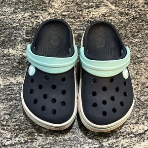 Toddler Crocs Navy/ Light Blue